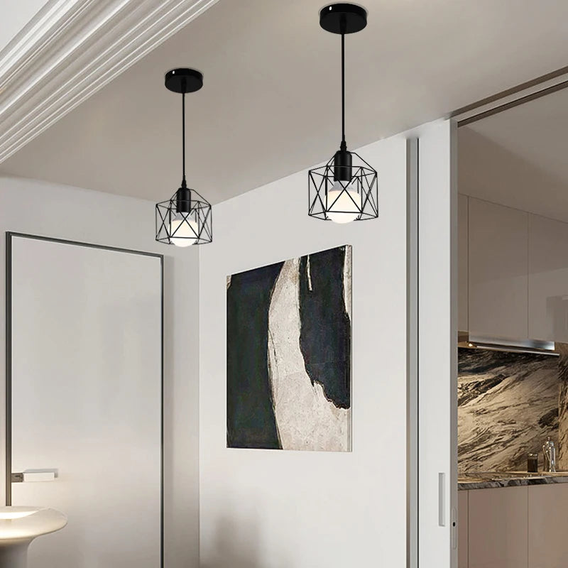 Suspension en Métal Design Industriel
