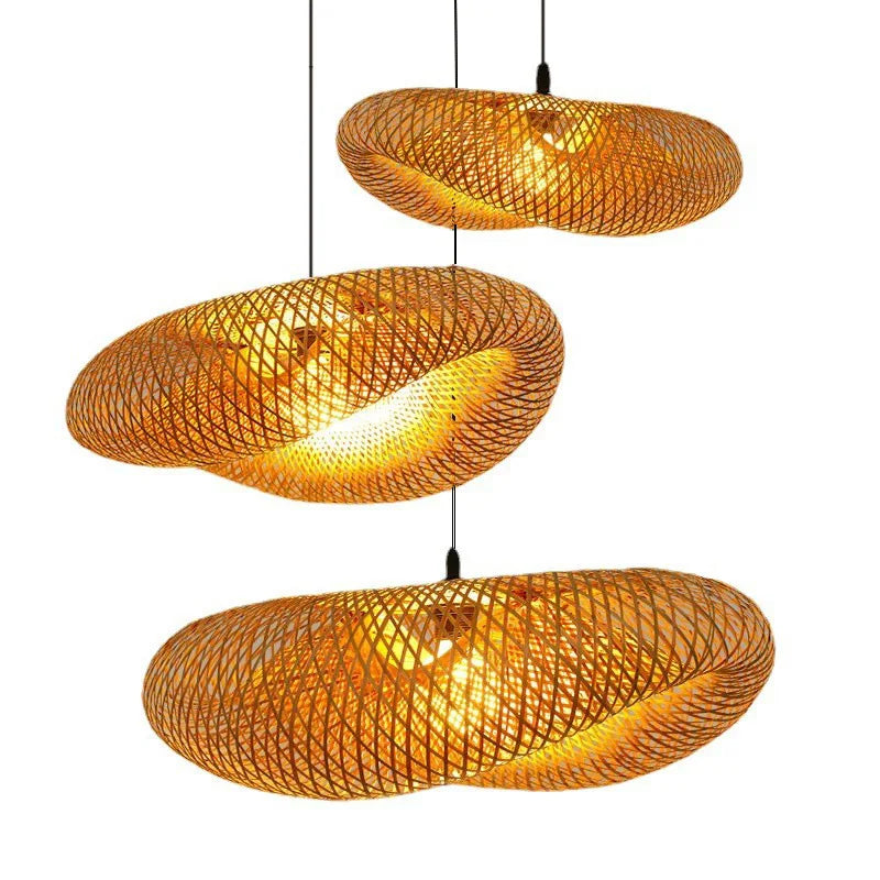 Suspension en Rotin et Bambou Tressé Design Bohème