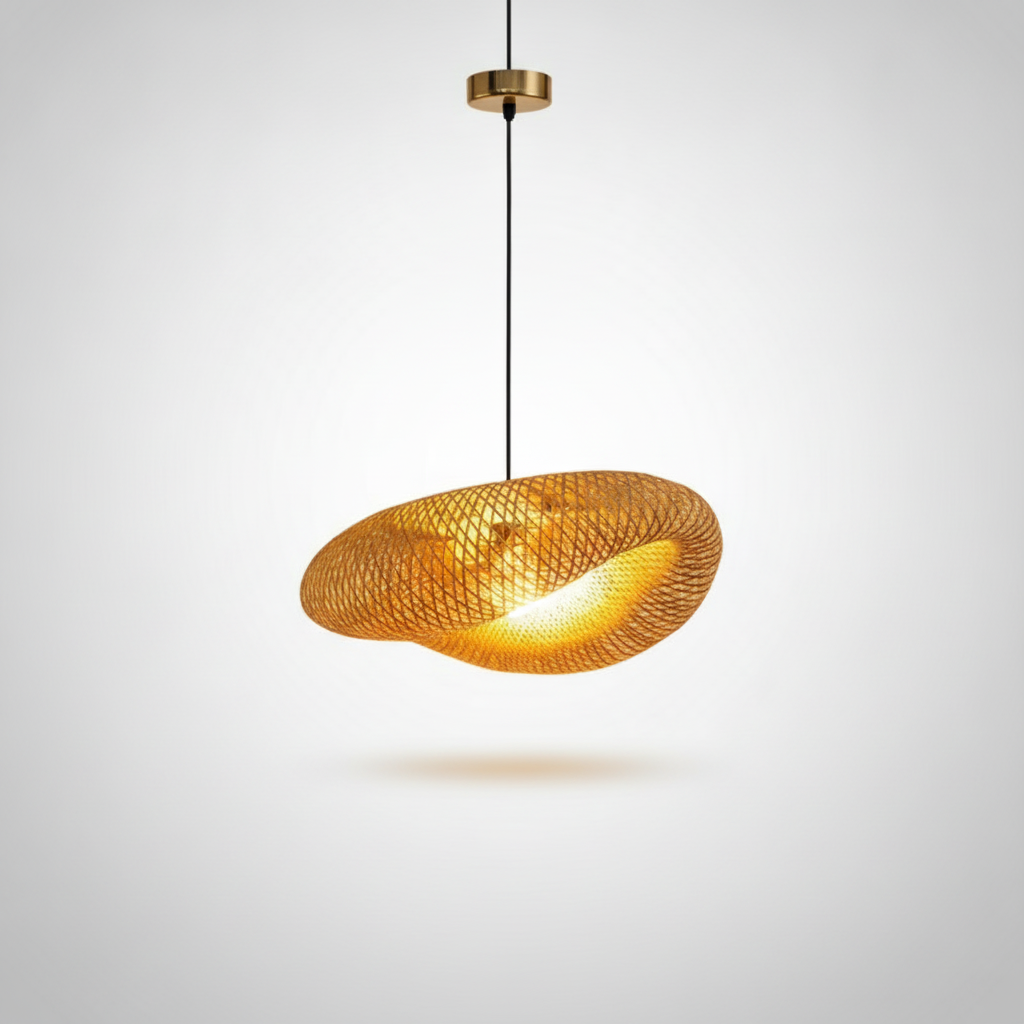 Suspension en Rotin et Bambou Tressé Design Bohème