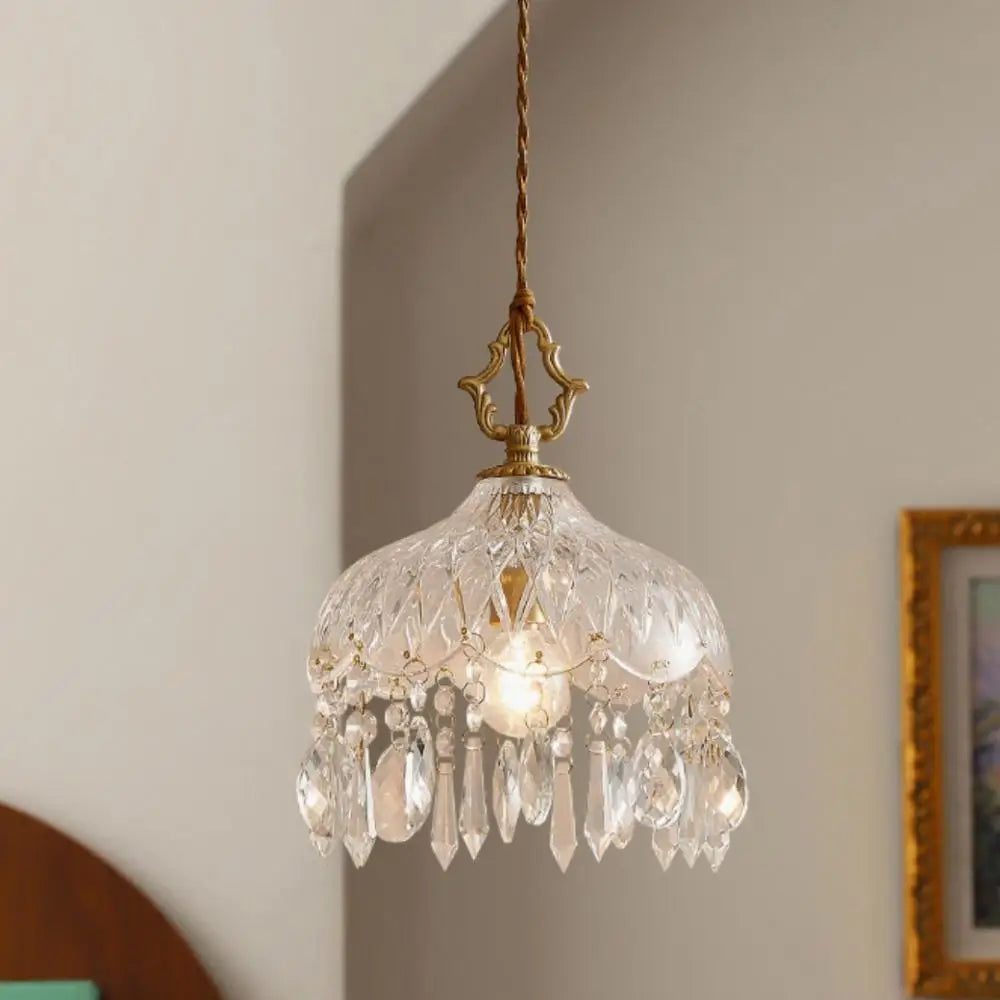 Suspension en Verre Design Rétro Français Image