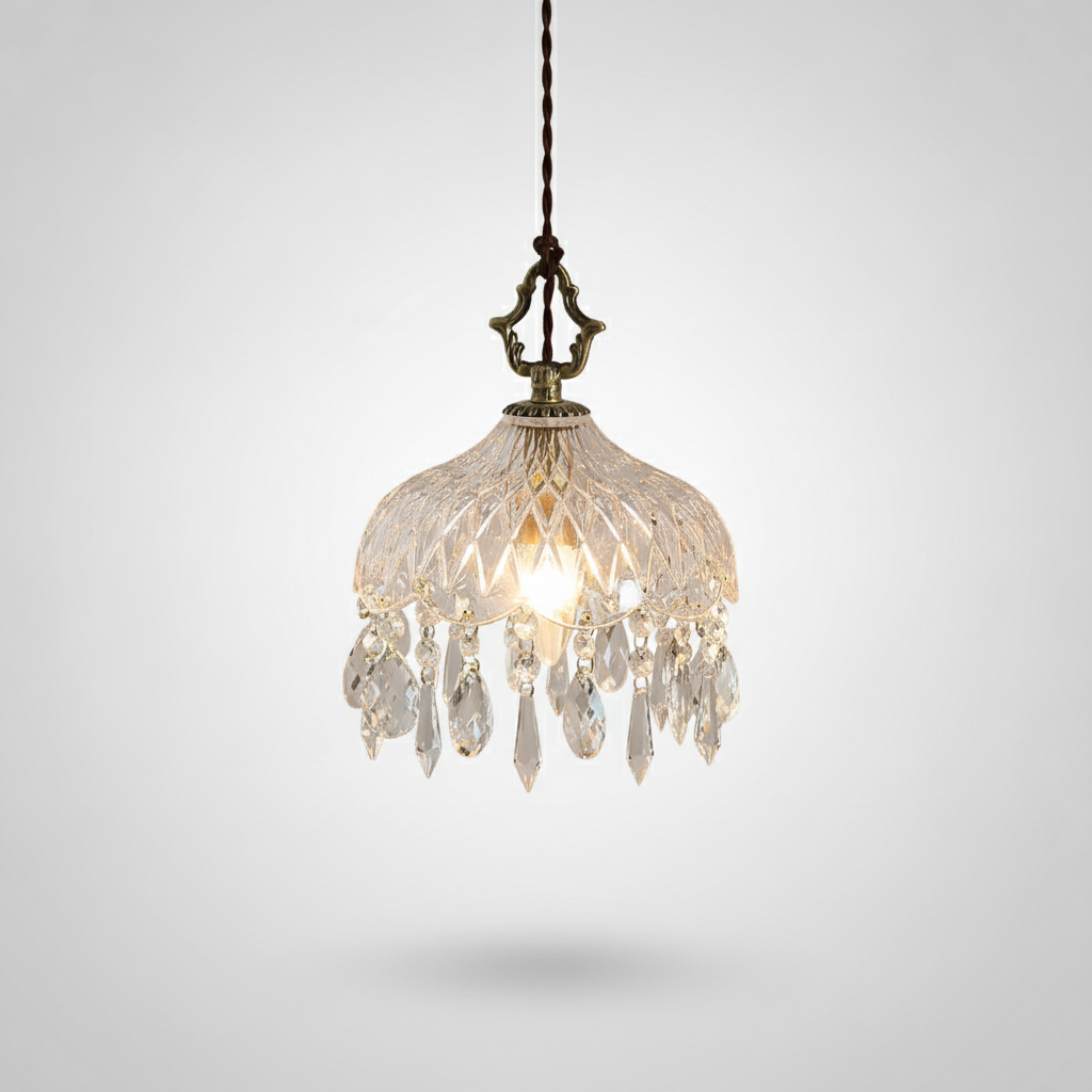 Suspension en Verre Design Rétro Français