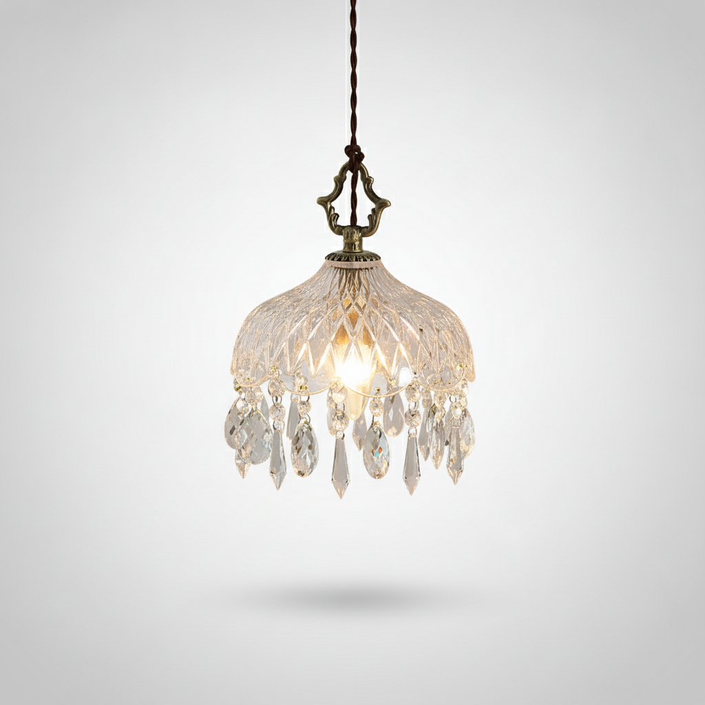 Suspension en Verre Design Rétro Français
