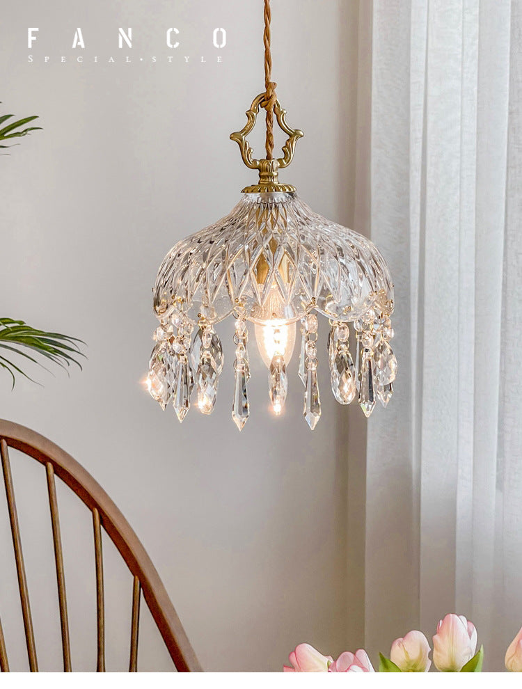 Suspension en Verre Design Rétro Français