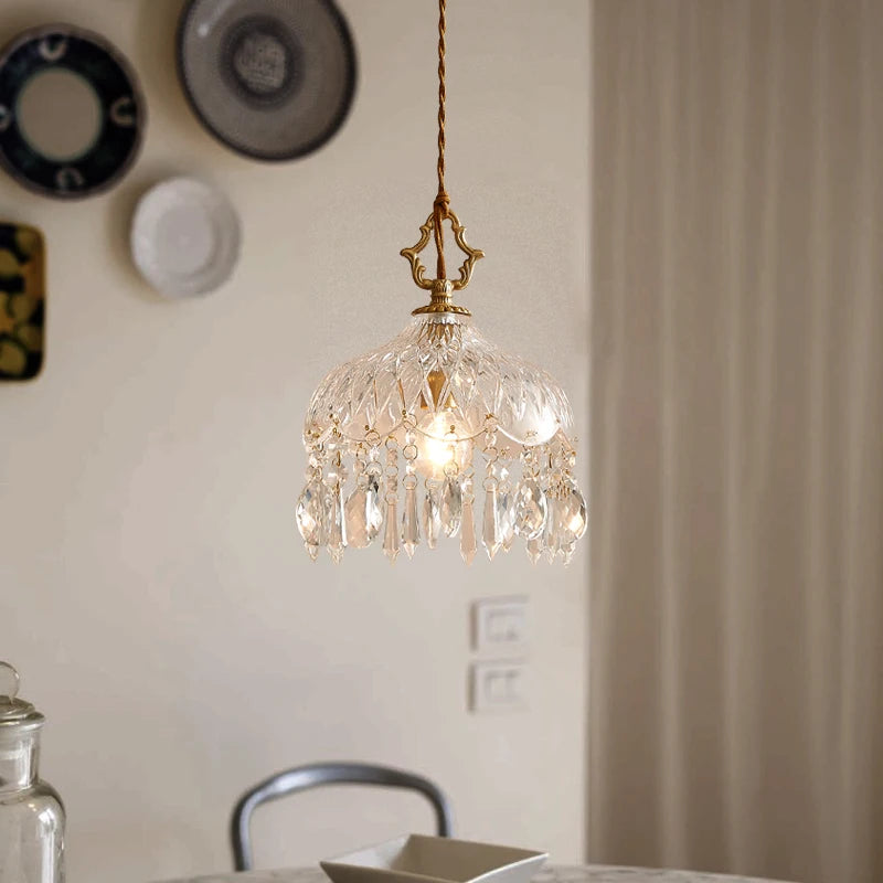 Suspension en Verre Design Rétro Français