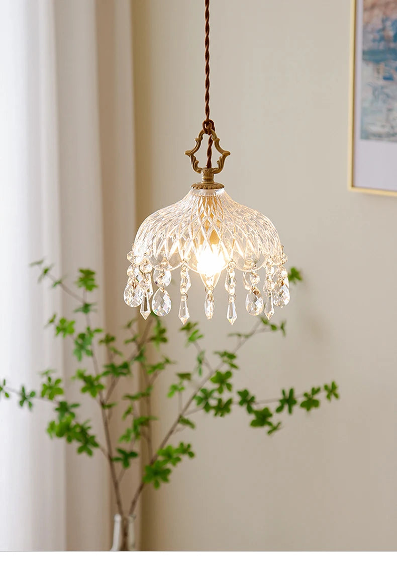 Suspension en Verre Design Rétro Français