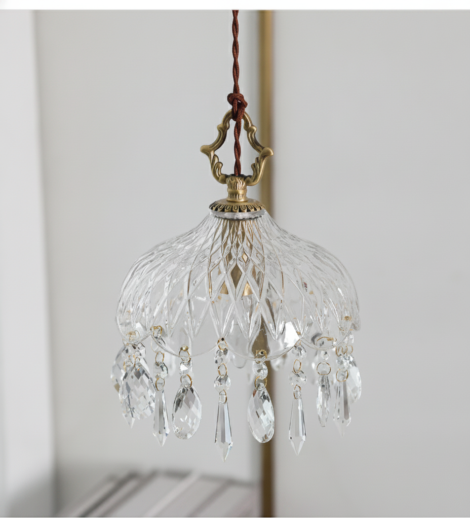 Suspension en Verre Design Rétro Français