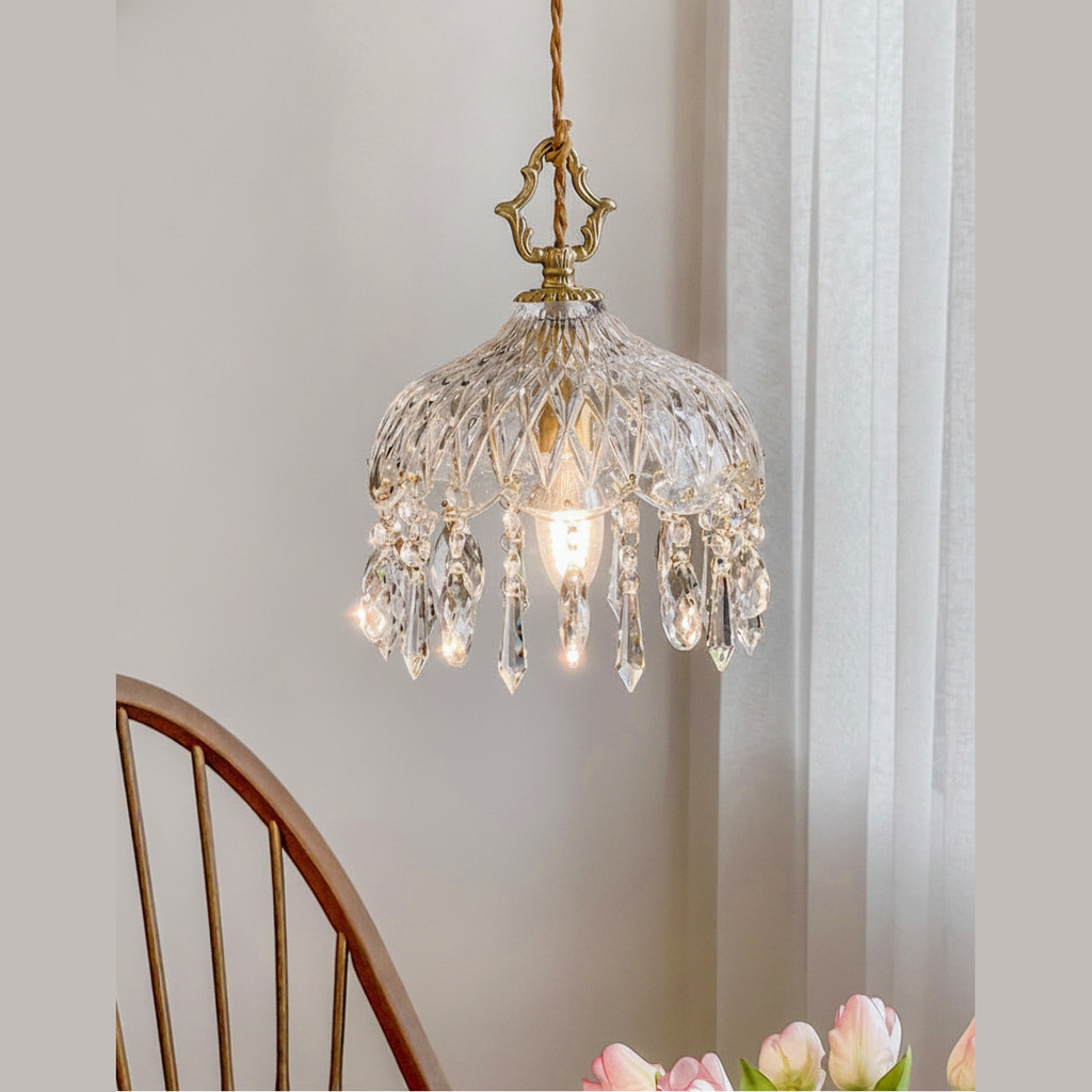 Suspension en Verre Design Rétro Français