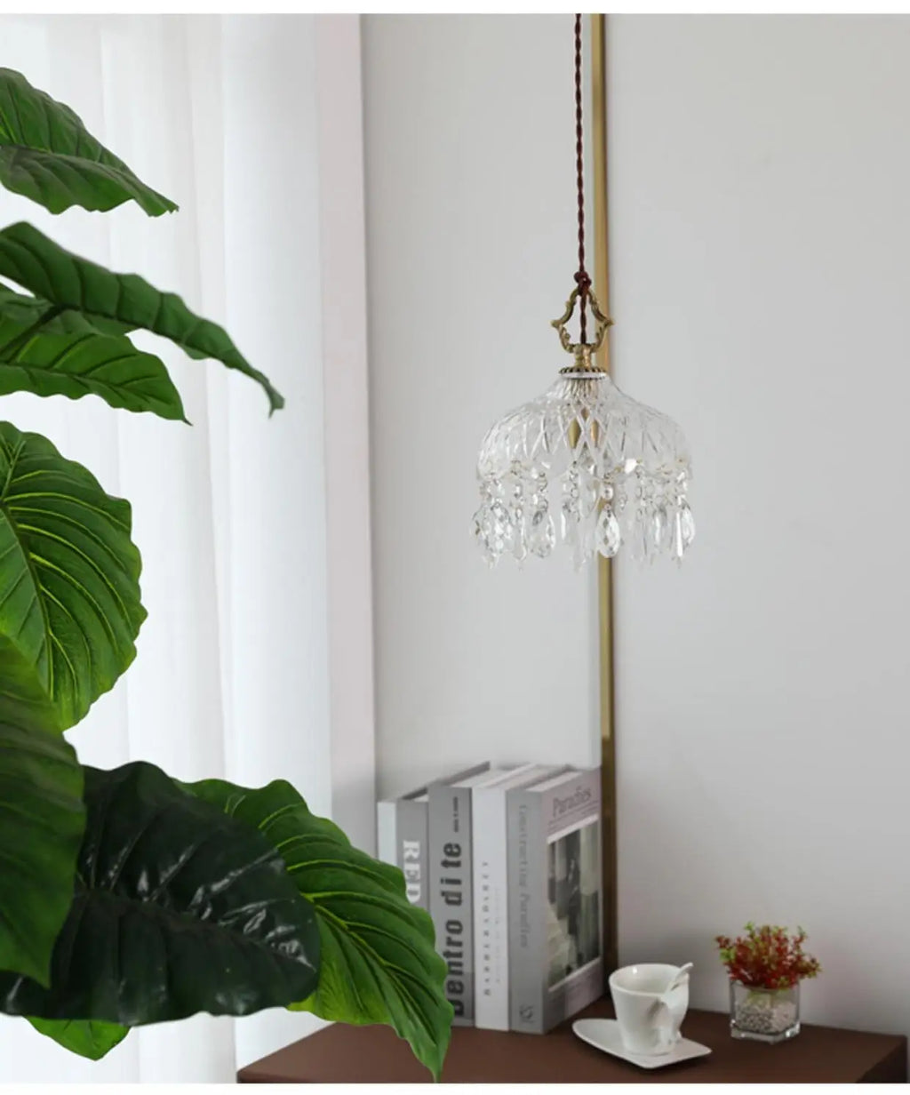 Suspension en Verre Design Rétro Français