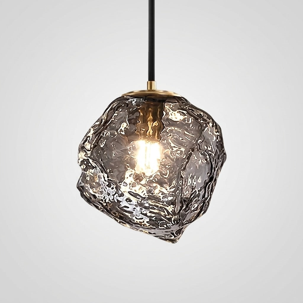 Suspension en verre forme minérale
