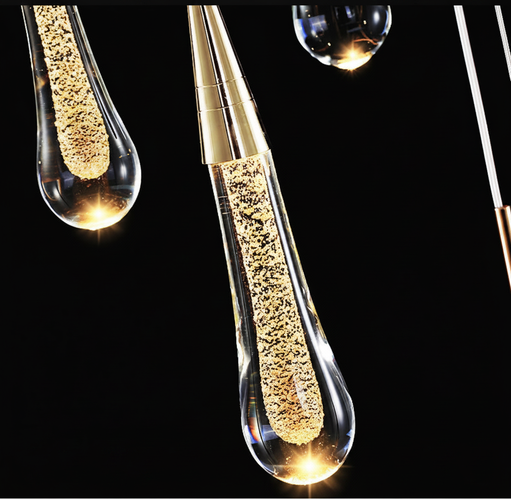 Suspension Goutte en Cristal Design Moderne