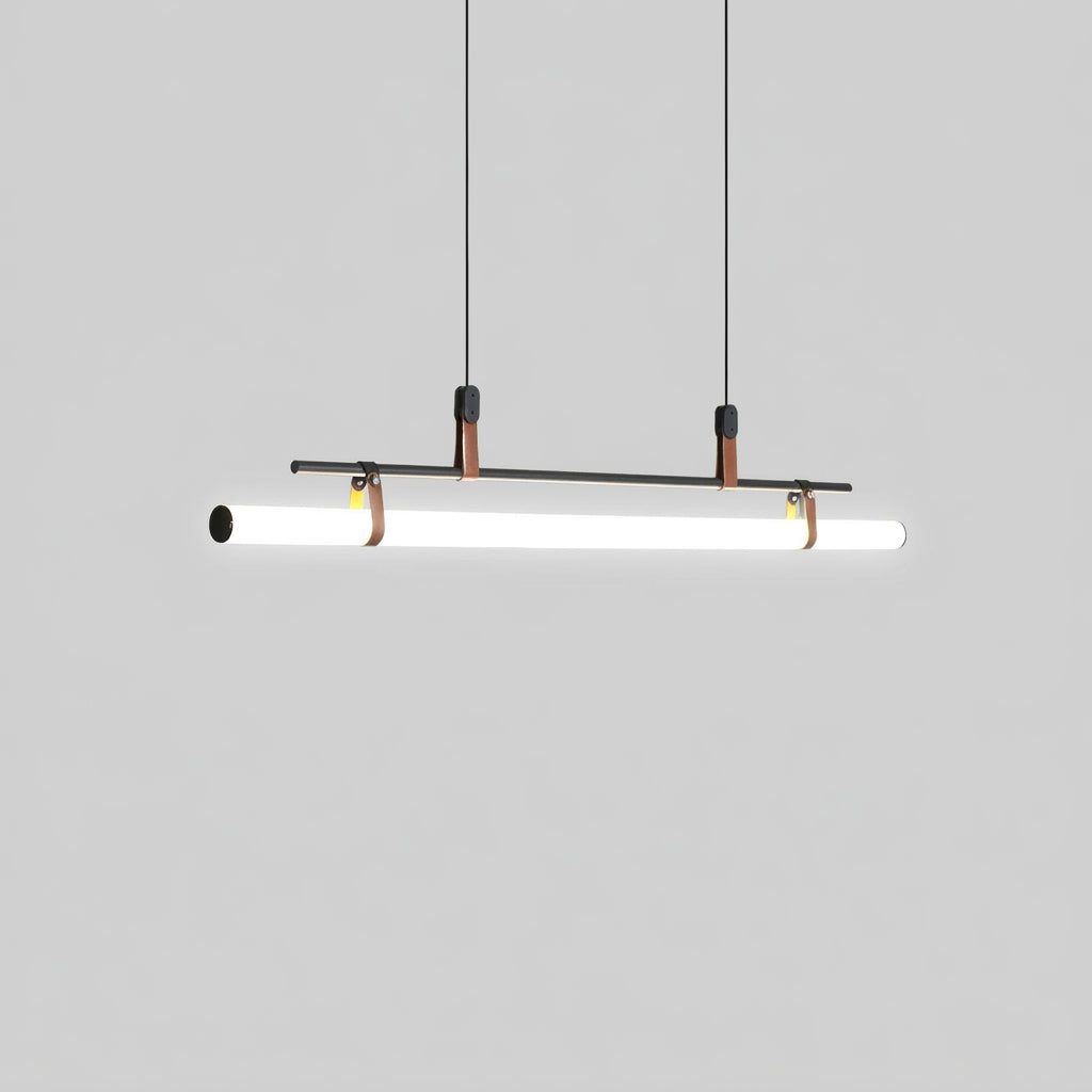 Suspension Linéaire Moderne en Métal et Acrylique