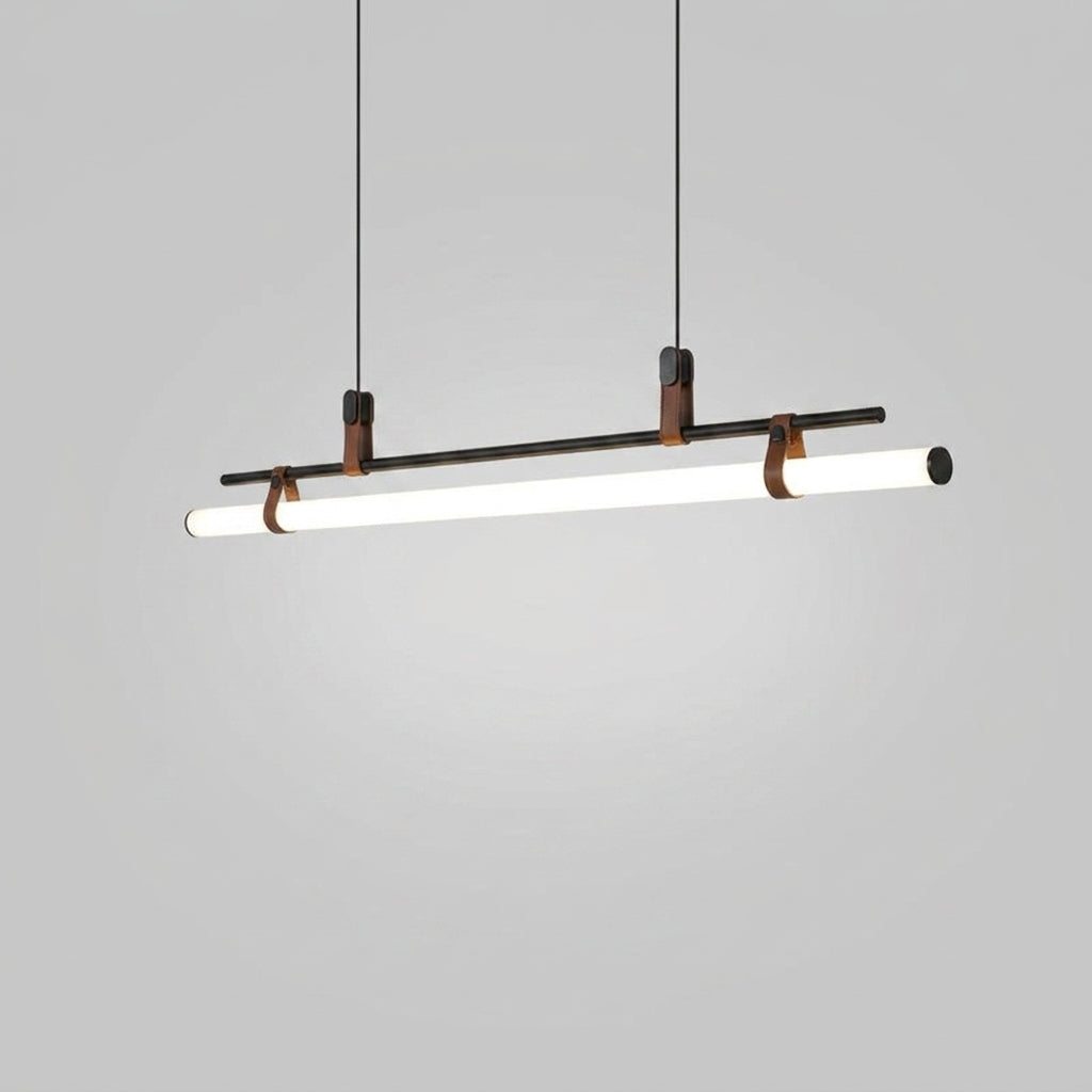 Suspension Linéaire Moderne en Métal et Acrylique