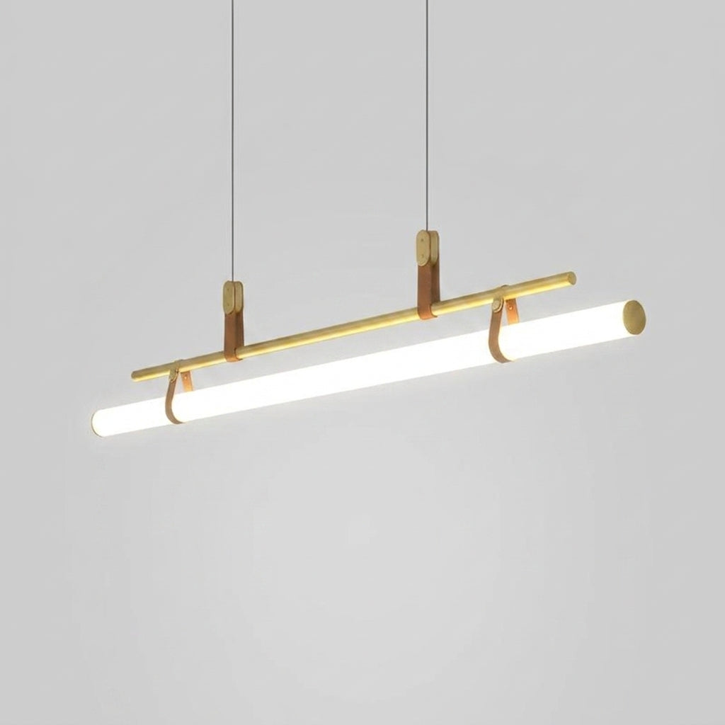 Suspension Linéaire Moderne en Métal et Acrylique