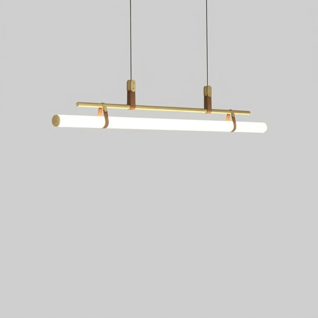 Suspension Linéaire Moderne en Métal et Acrylique