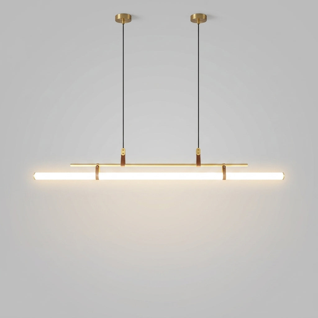 Suspension Linéaire Moderne en Métal et Acrylique