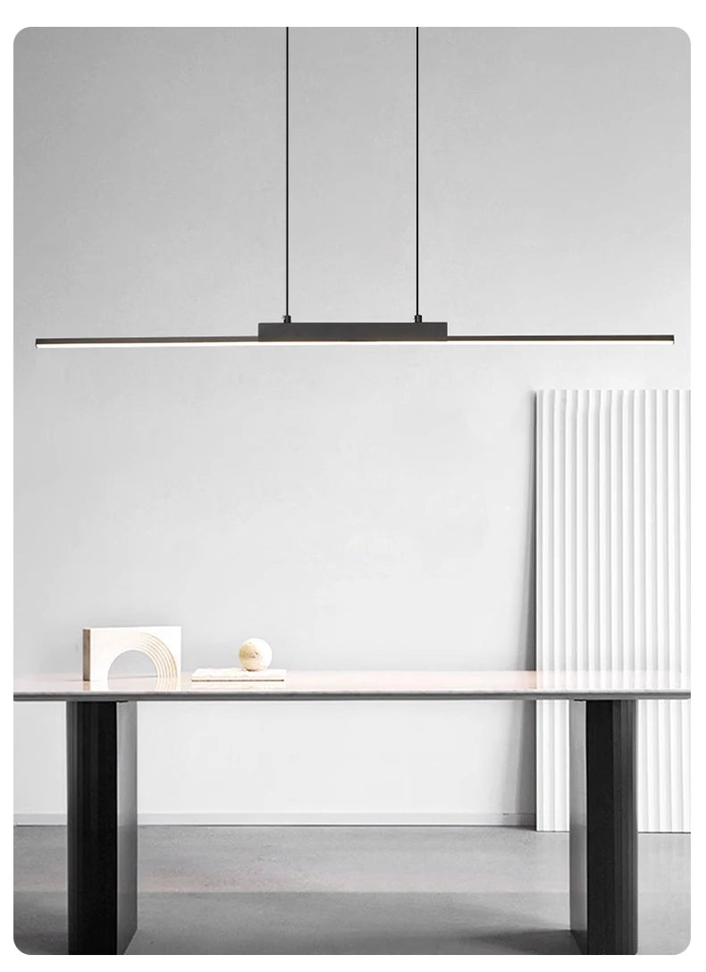 Suspension Linéaire en Aluminium à LED