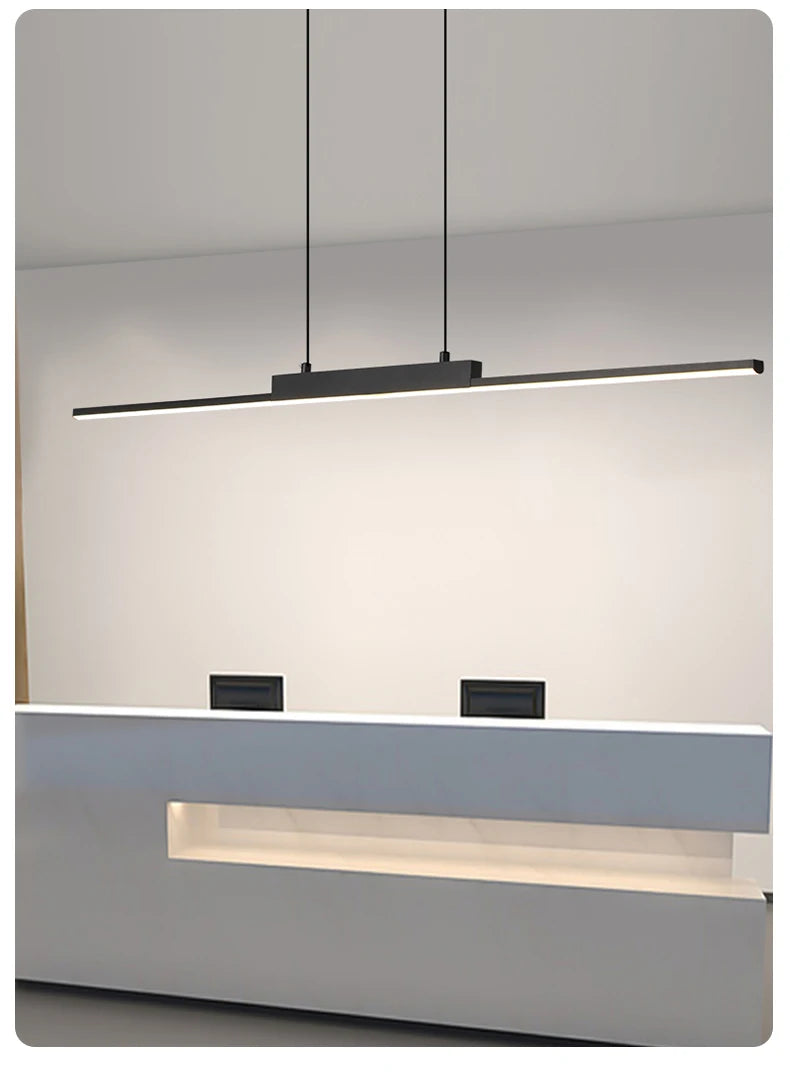 Suspension Linéaire en Aluminium à LED