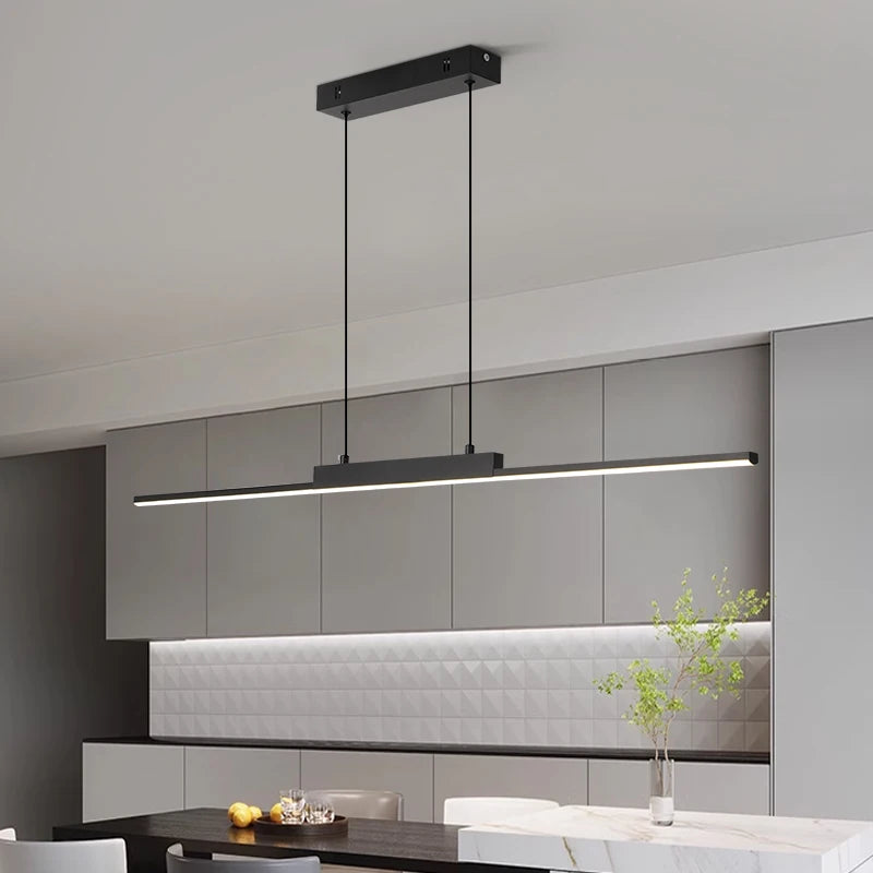 Suspension Linéaire en Aluminium à LED