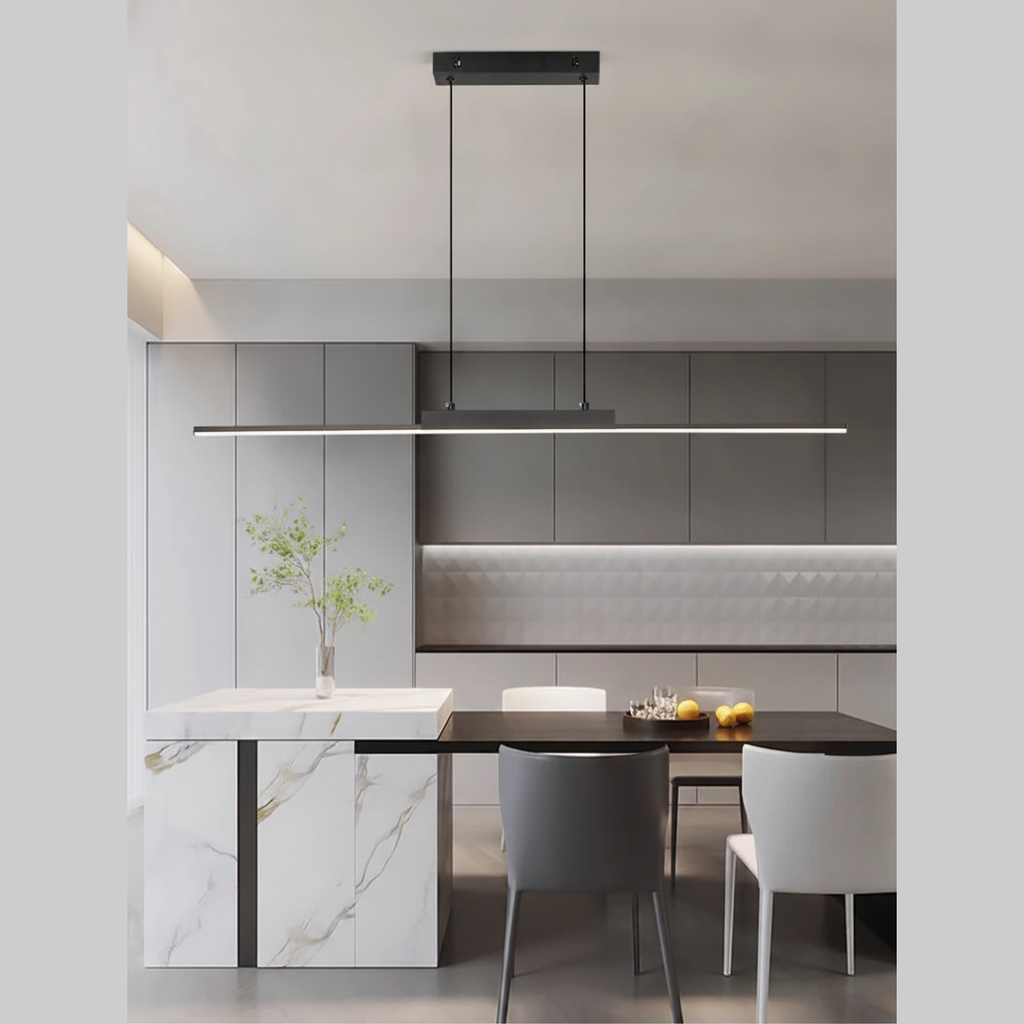 Suspension Linéaire en Aluminium à LED