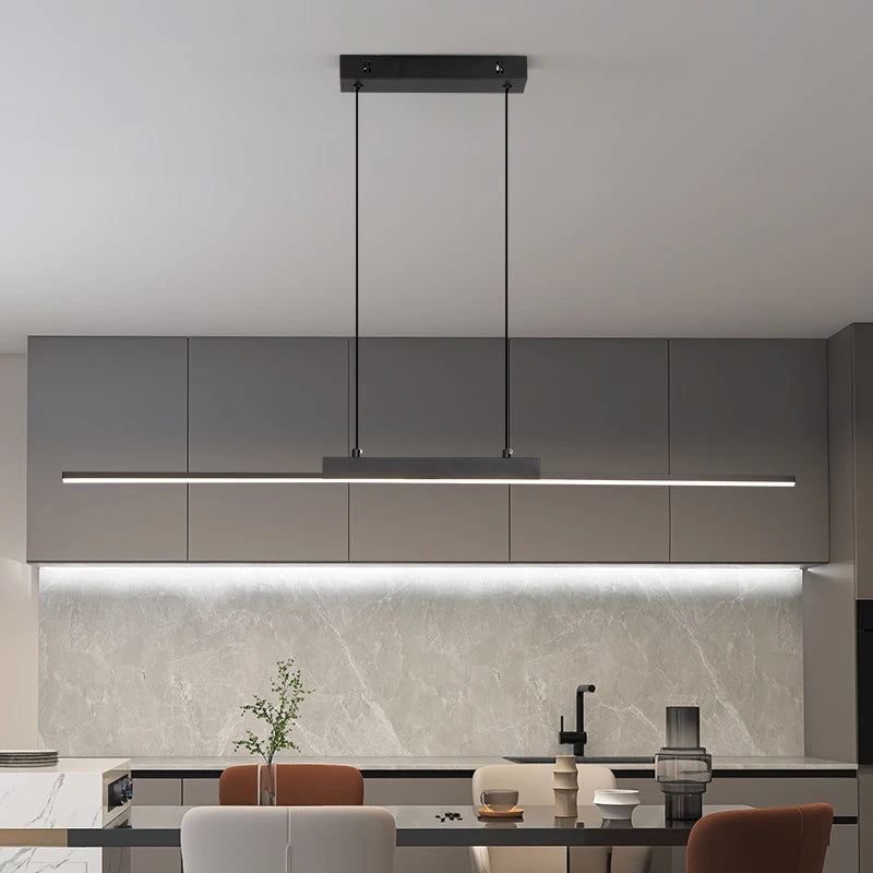 Suspension Linéaire en Aluminium à LED