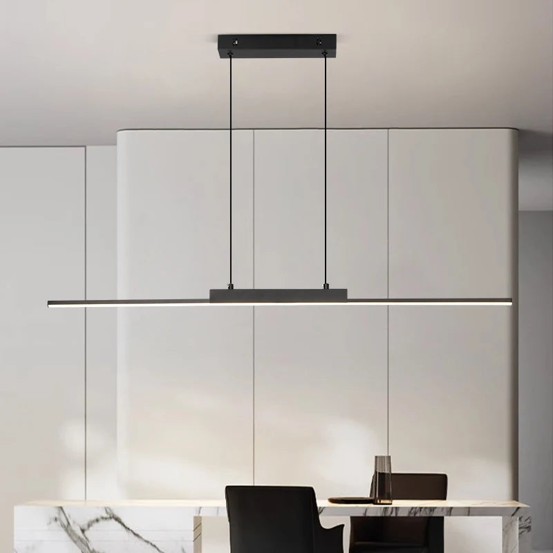 Suspension Linéaire en Aluminium à LED