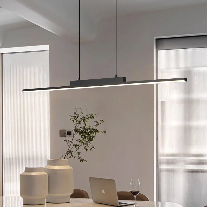 Suspension Linéaire en Aluminium à LED