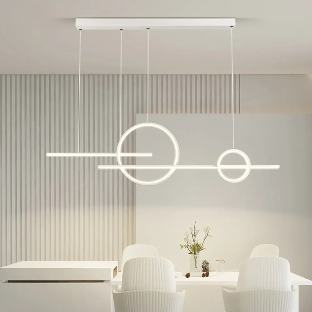 Suspension Linéaire en Aluminium à LED