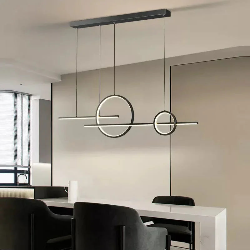 Suspension Linéaire en Aluminium à LED