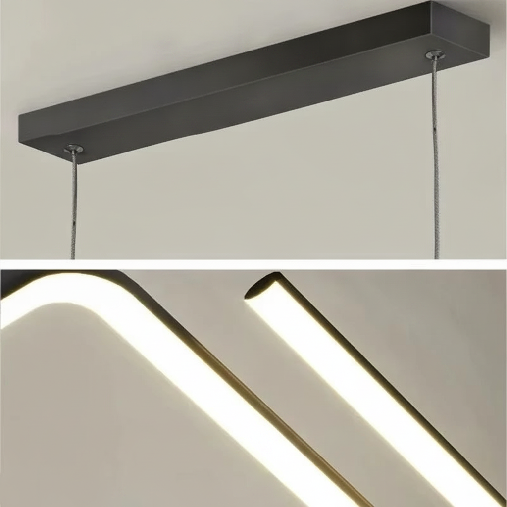 Suspension Linéaire en Aluminium à LED