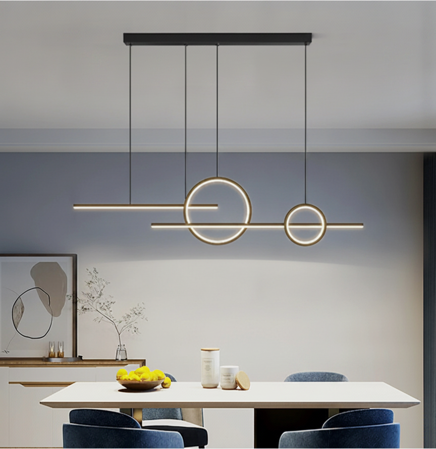 Suspension Linéaire en Aluminium à LED
