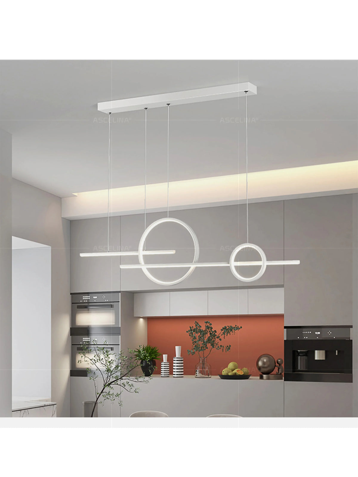 Suspension Linéaire en Aluminium à LED