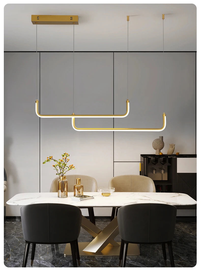 Suspension Linéaire en Aluminium Design Moderne