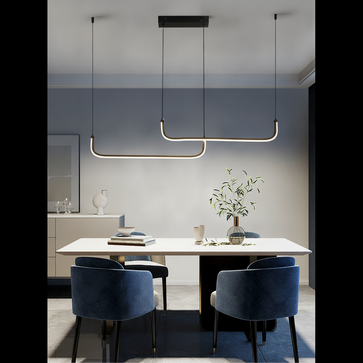 Suspension Linéaire en Aluminium Design Moderne