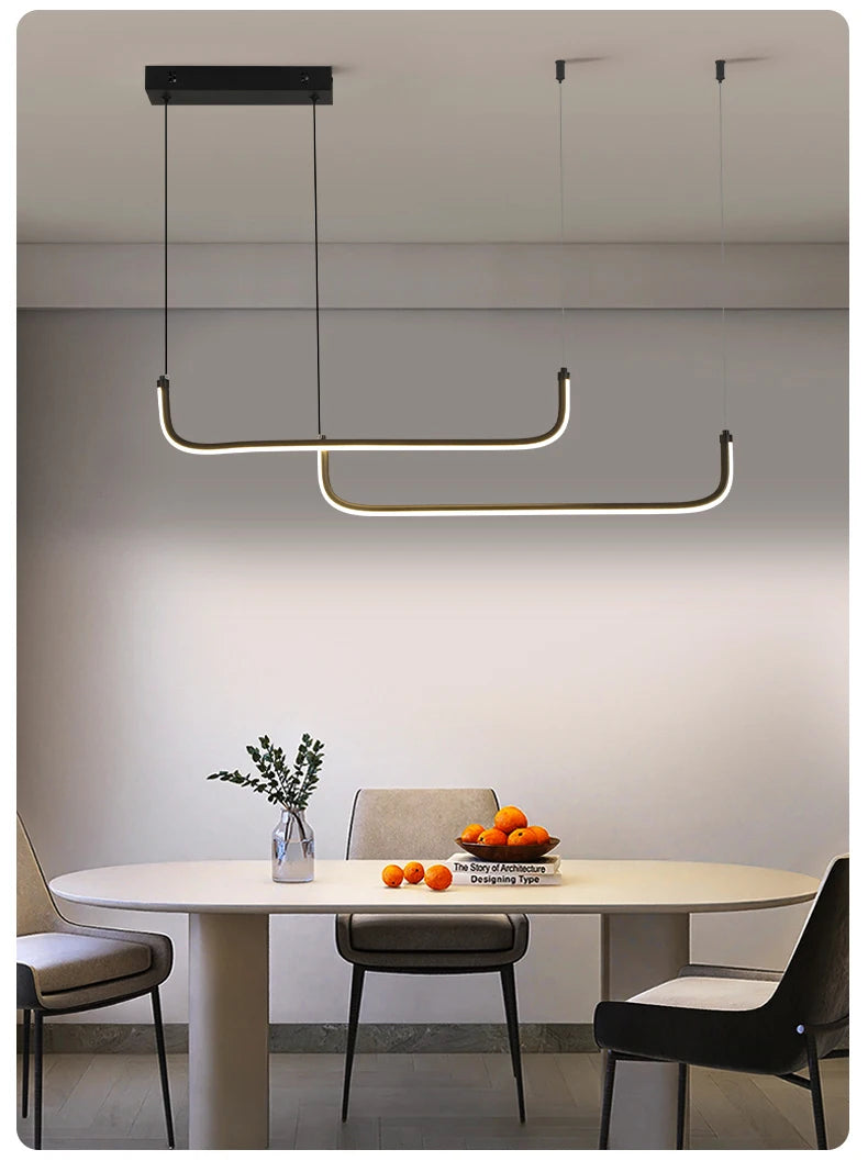 Suspension Linéaire en Aluminium Design Moderne