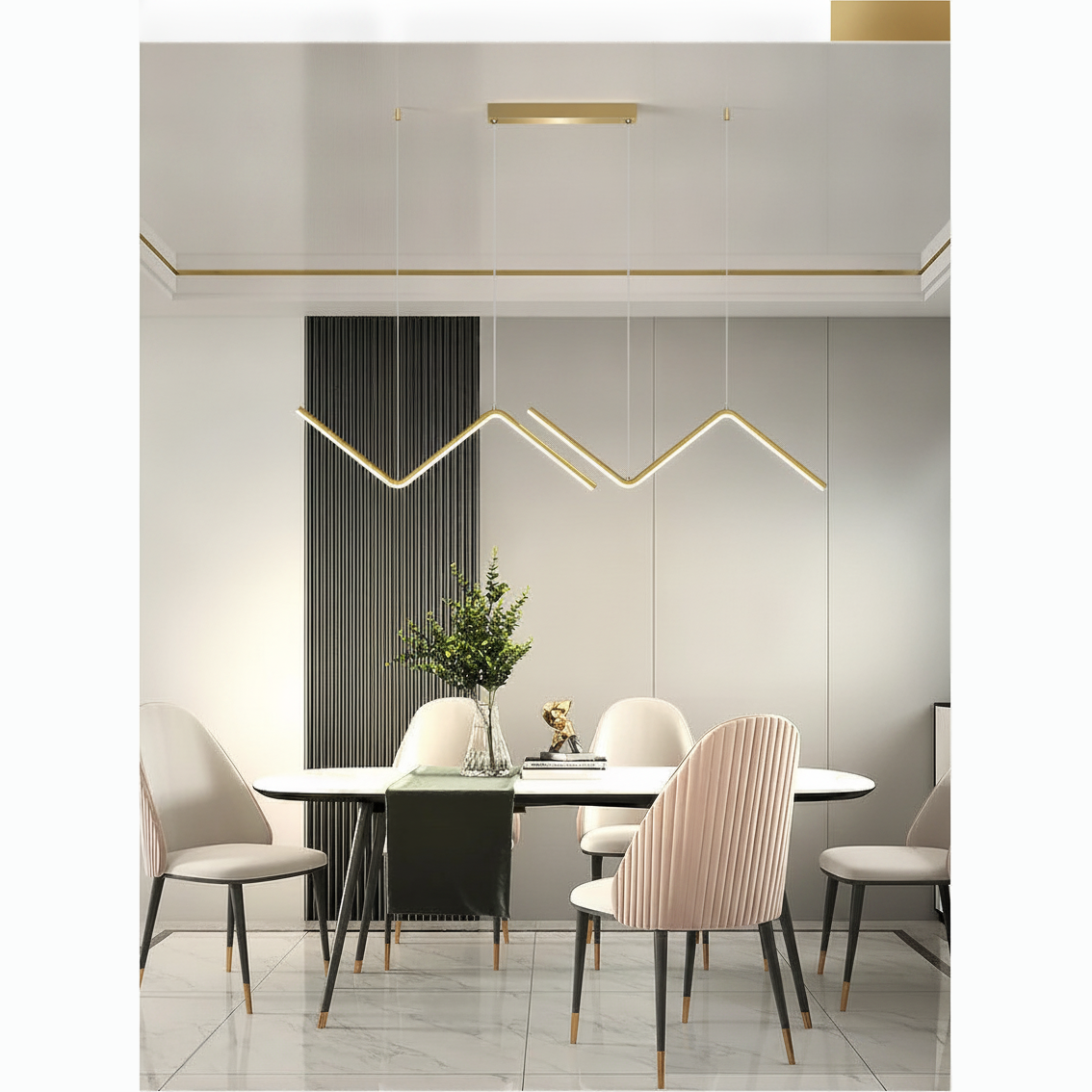 Suspension Linéaire en Aluminium Dimmable