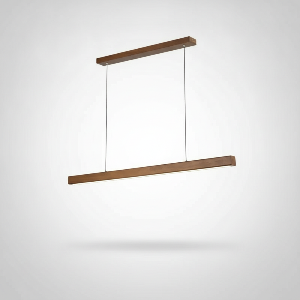 Suspension Linéaire en Bois Design Moderne
