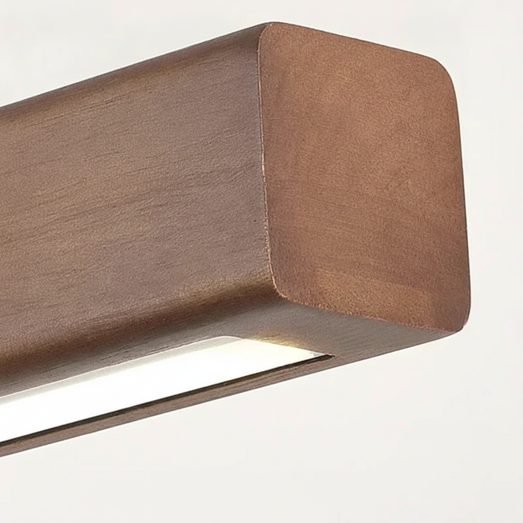 Suspension Linéaire en Bois Design Moderne