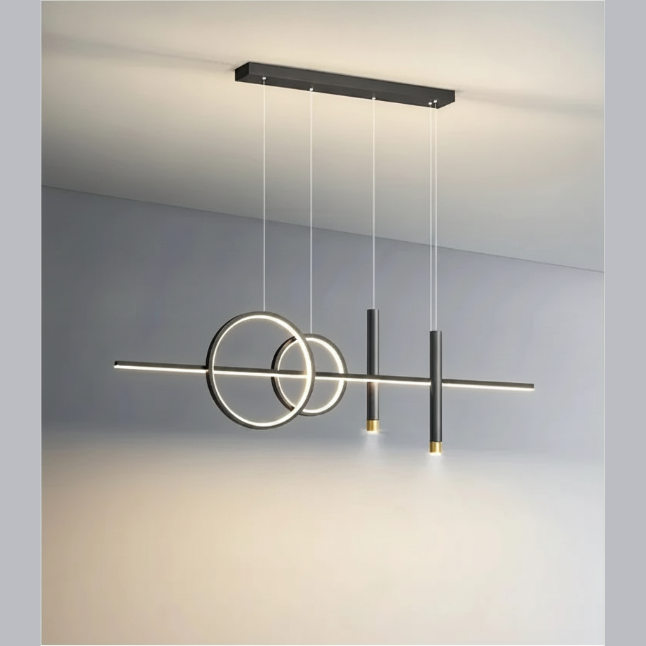 Suspension Linéaire en Métal Design Moderne