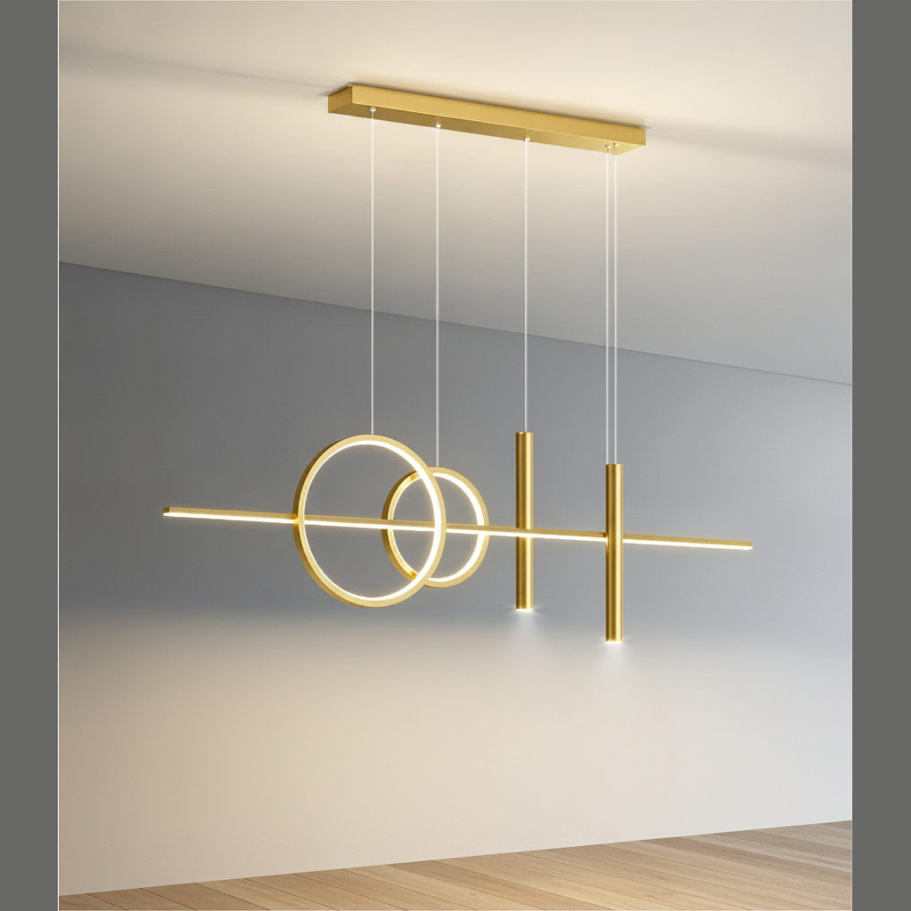 Suspension Linéaire en Métal Design Moderne