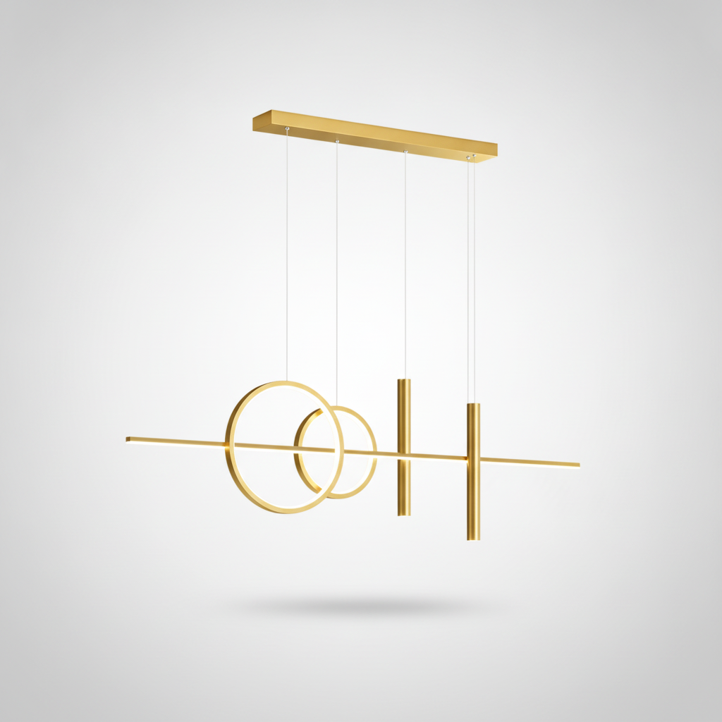 Suspension Linéaire en Métal Design Moderne