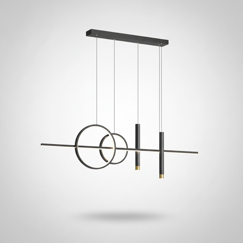 Suspension Linéaire en Métal Design Moderne