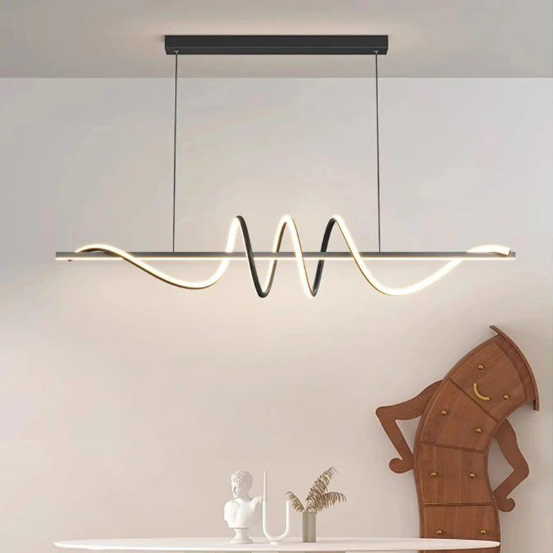 Suspension Linéaire en Métal Design Moderne