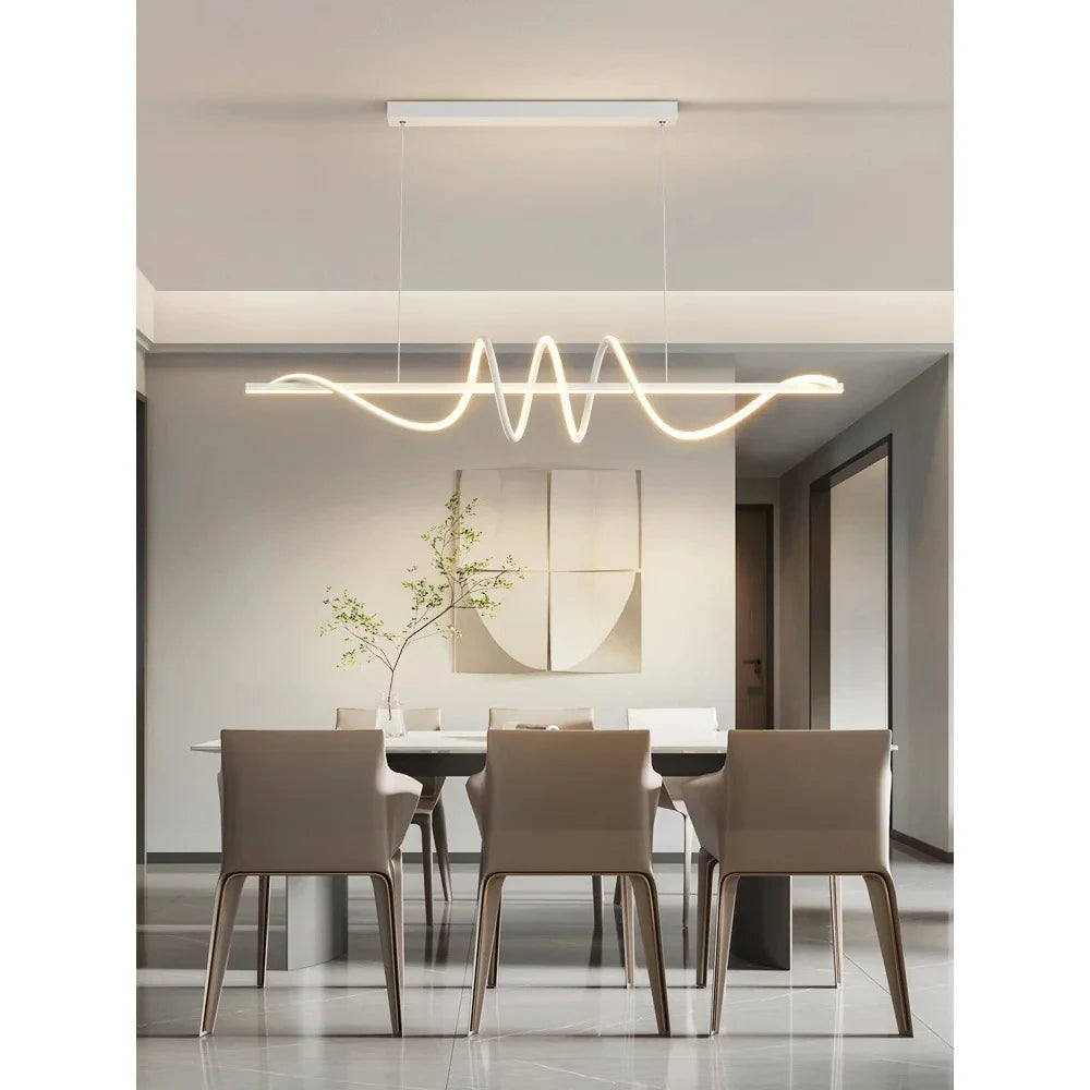 Suspension Linéaire en Métal Design Moderne