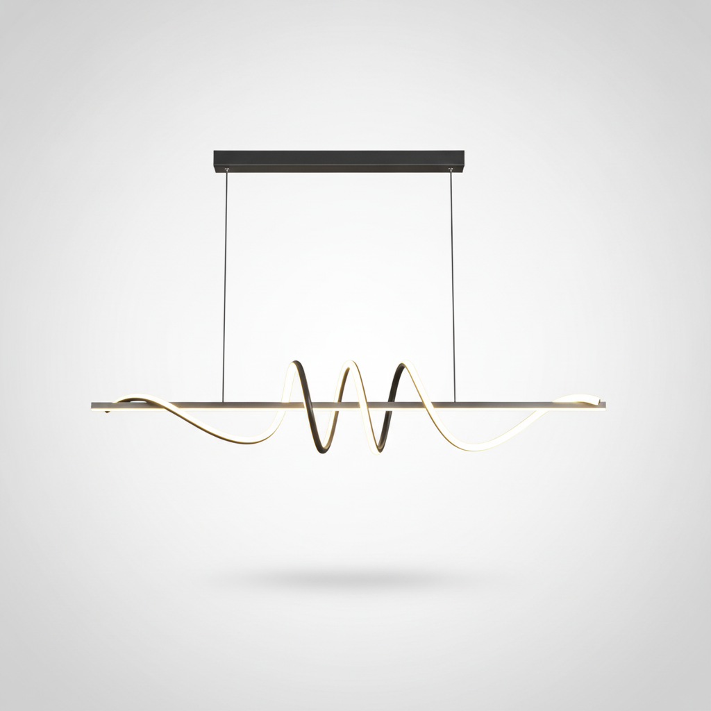 Suspension Linéaire en Métal Design Moderne