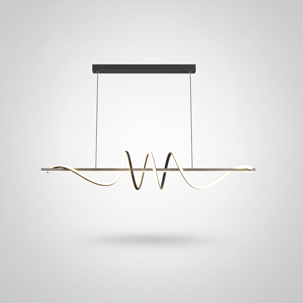 Suspension Linéaire en Métal Design Moderne