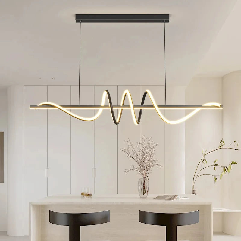 Suspension Linéaire en Métal Design Moderne