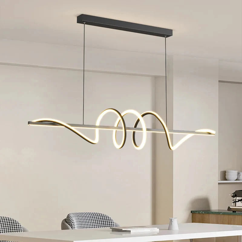 Suspension Linéaire en Métal Design Moderne