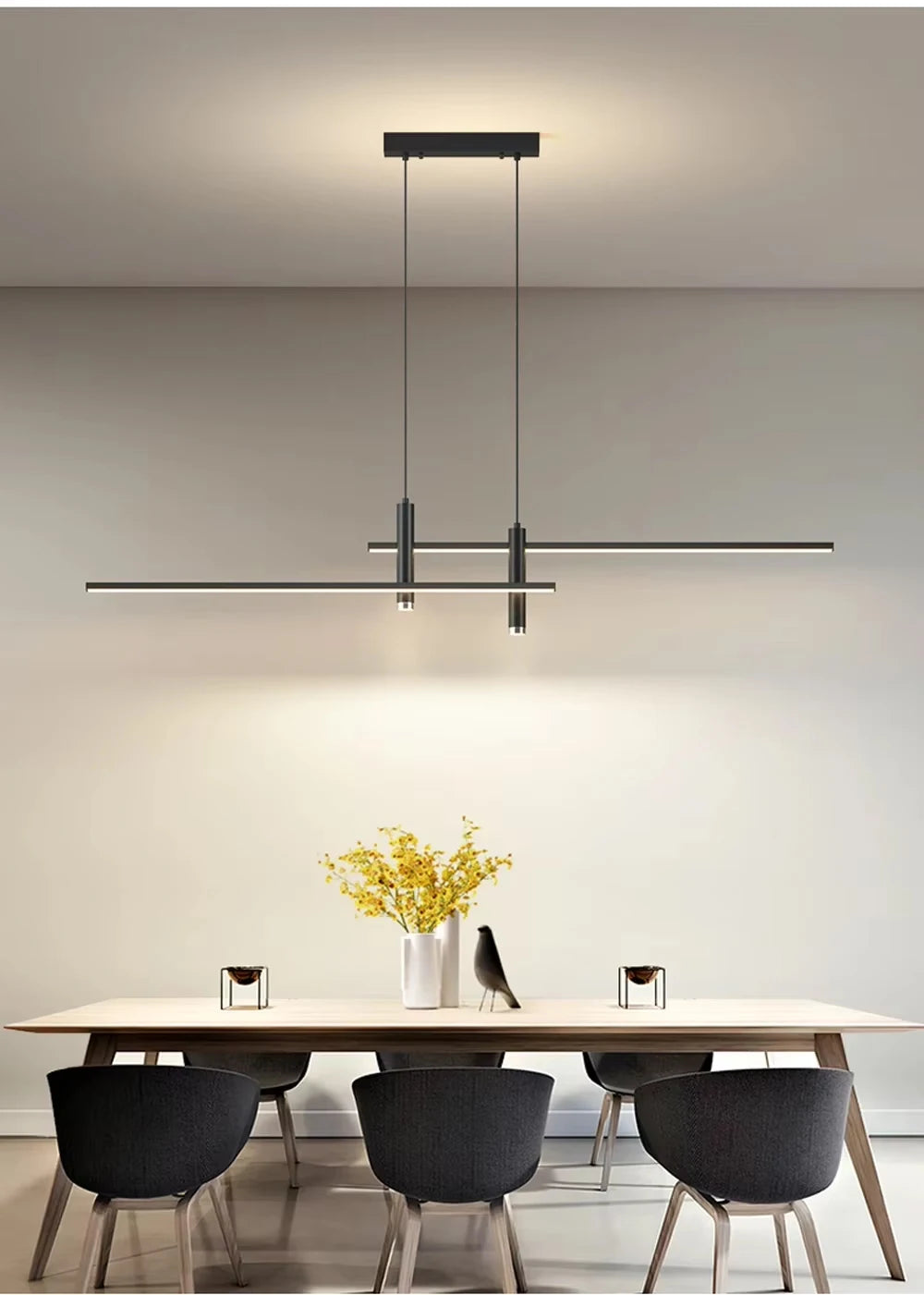 Suspension Linéaire en Métal Design Moderne