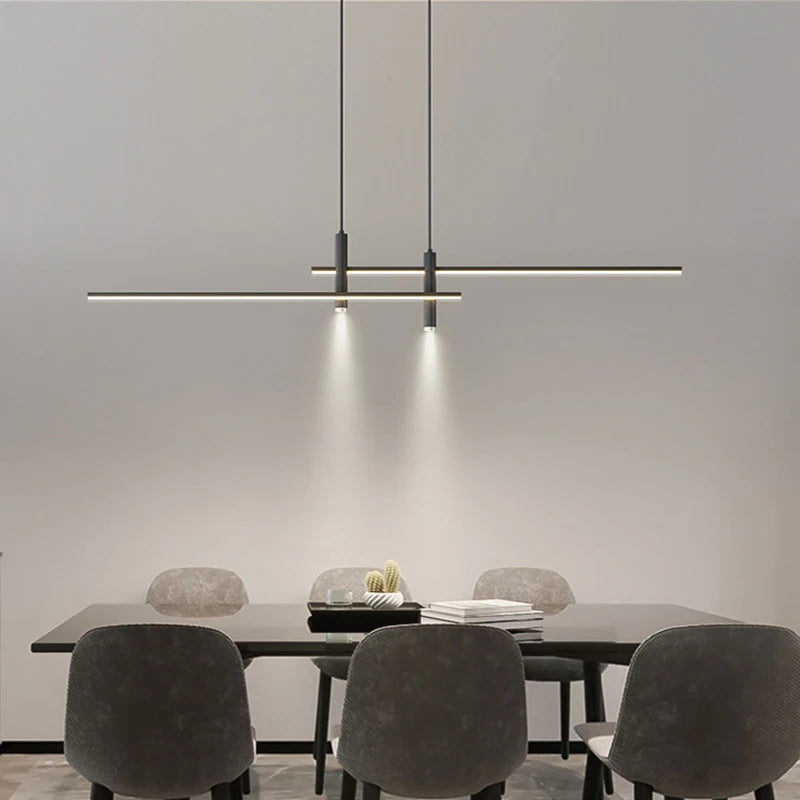 Suspension Linéaire en Métal Design Moderne