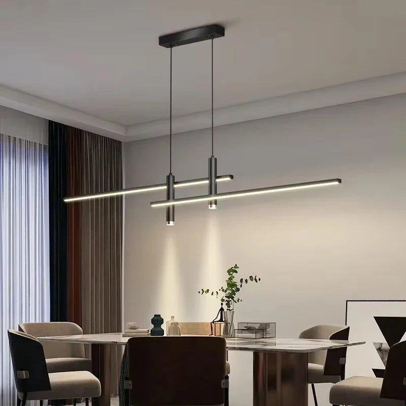 Suspension Linéaire en Métal Design Moderne